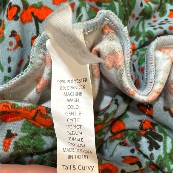 LuLaRoe Floral Leggings TC - Picture 3 of 5